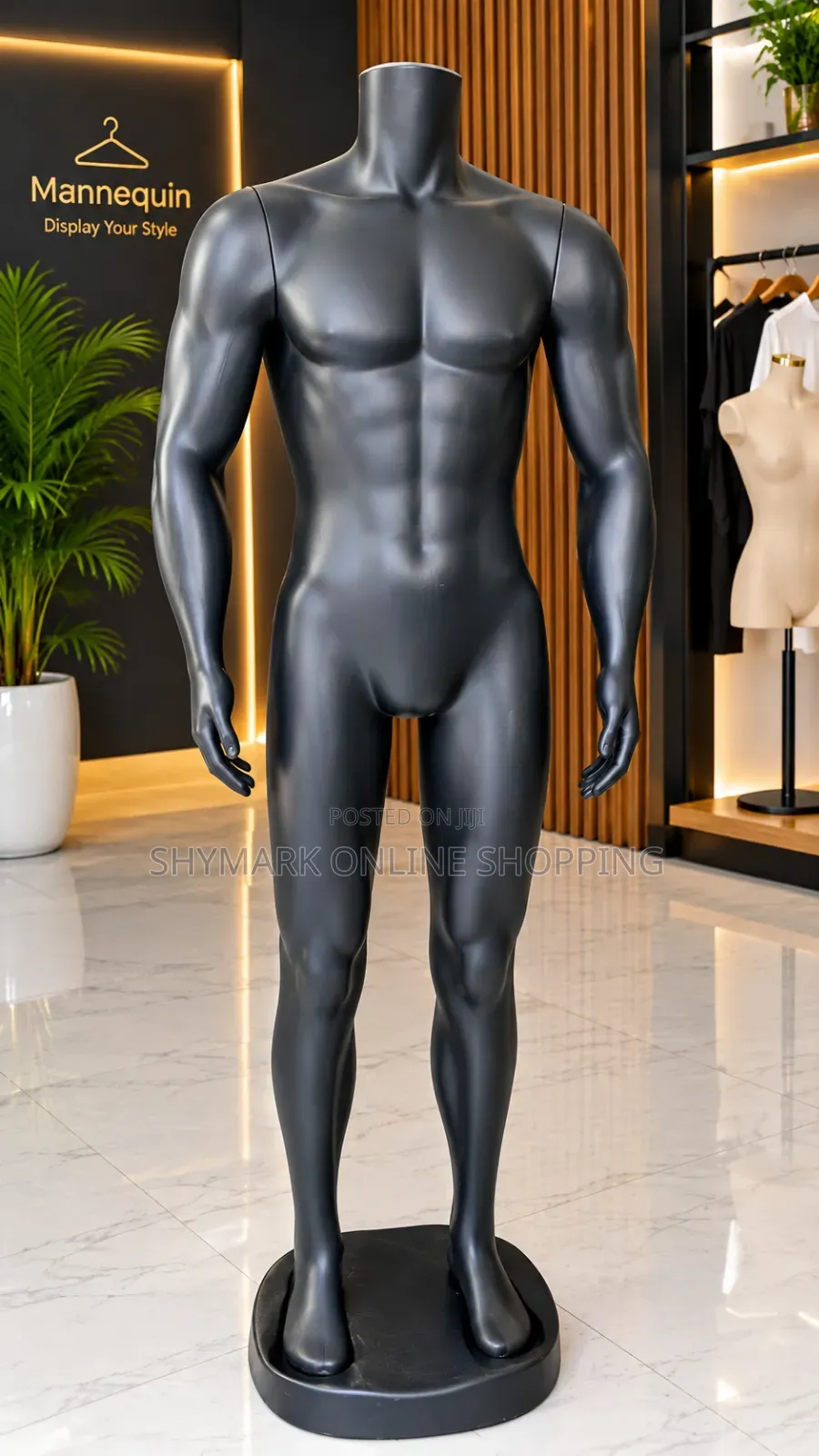 Mdoli Wa Kiume Full Bila Kichwa Black