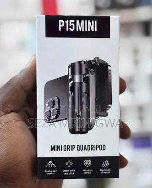 P15 MINI Grip Quadripod / Stendi Ya Simu Yenye Bluetooth Remote"