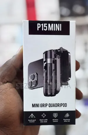 P15 MINI Grip Quadripod / Stendi Ya Simu Yenye Bluetooth Remote"