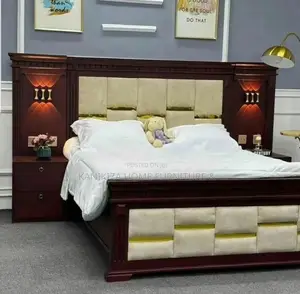 Kitanda Cha Mbao Mixer Bedsofa Ni 5/6 Na Bedside 2