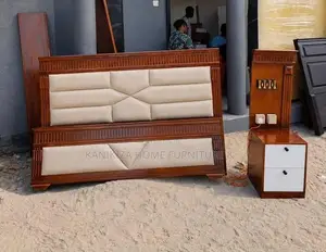 Kitanda Cha Mbao Mixer Bedsofa Ni 5/6 Na Bedside 2