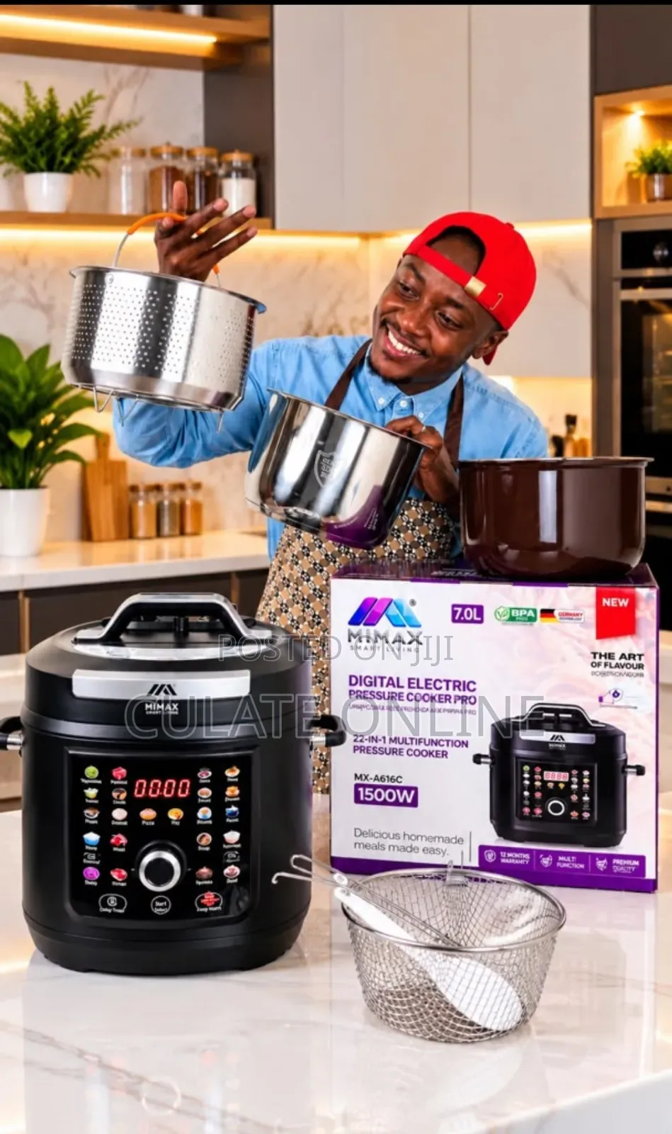 7ltrs Mimax 22 in 1 Digital Electric Pressure Cooker Pro