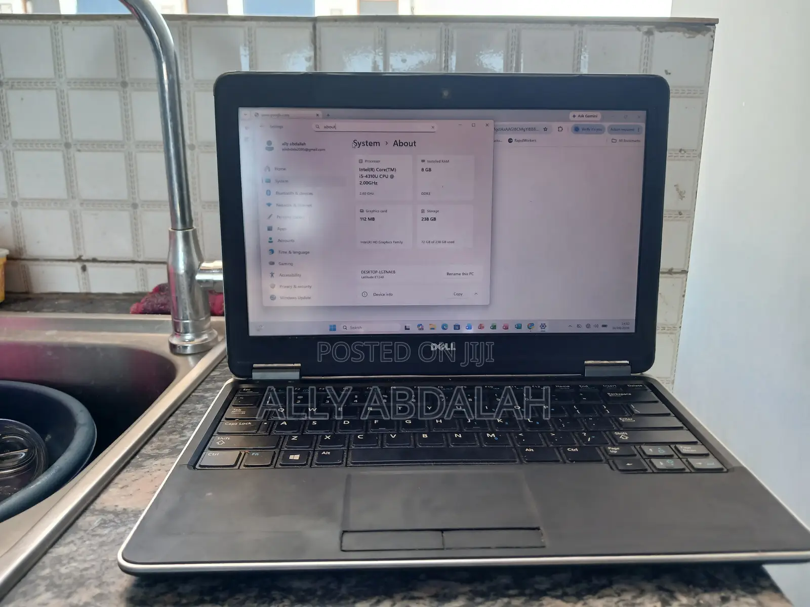 Laptop Dell Latitude 3189 8GB Intel Core i5 SSD 256GB