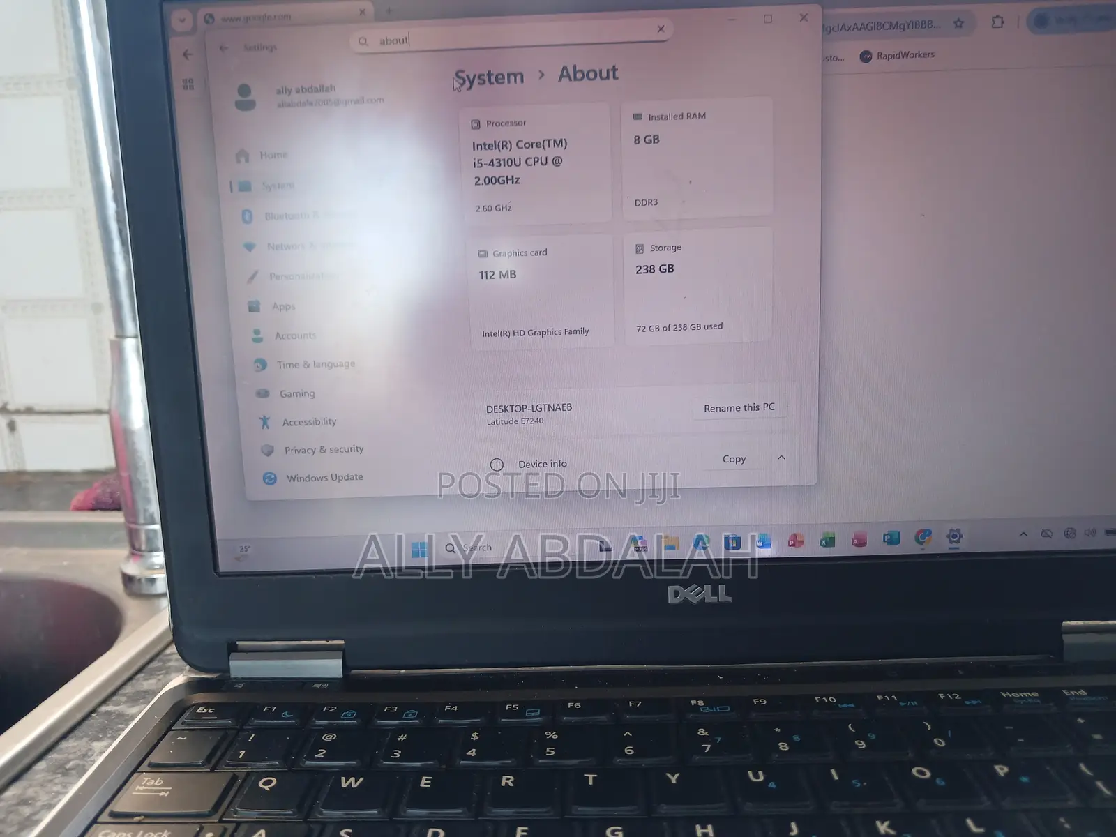 Laptop Dell Latitude 3189 8GB Intel Core i5 SSD 256GB