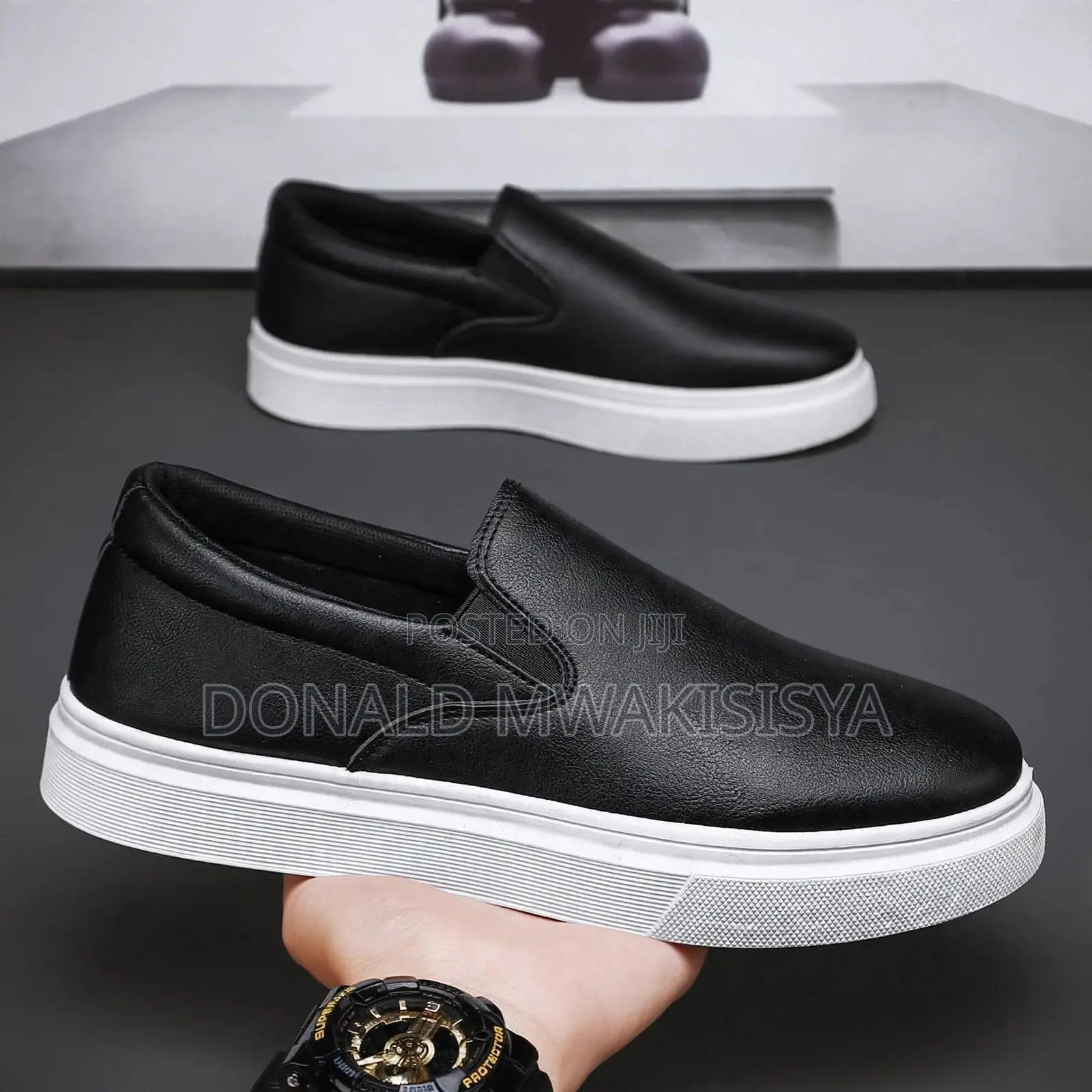 Leather Slip-on Casual Shoe