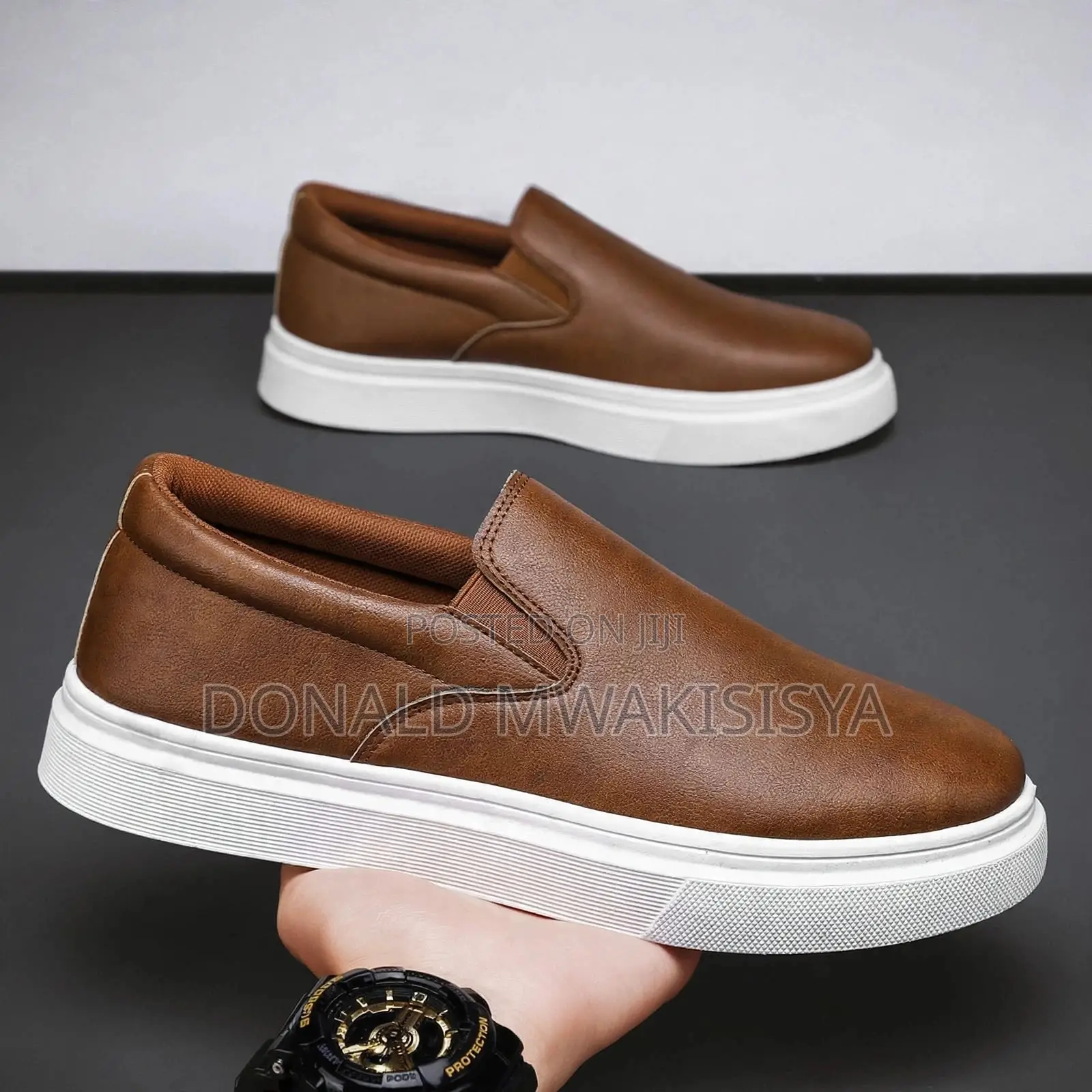 Leather Slip-on Casual Shoe