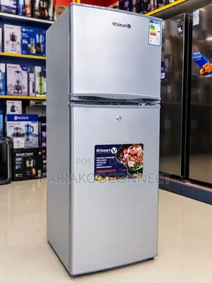 Volsmart 138L Double Door Fridge - Silver