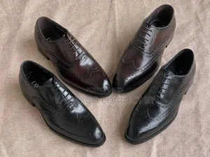 Executive Men's Leather Formal Brogue Dress Shoes
