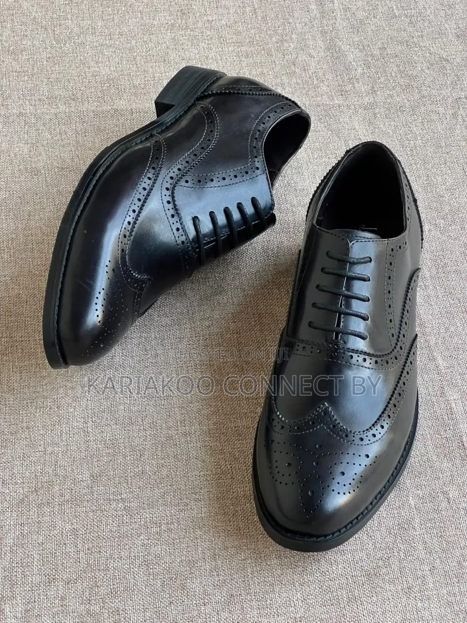 Executive Men's Leather Formal Brogue Dress Shoes