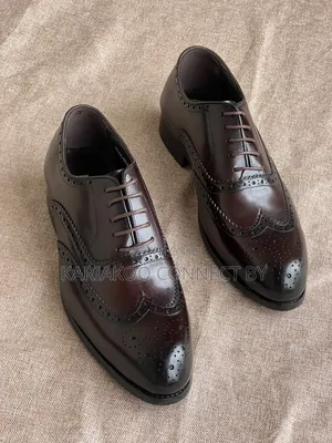 Executive Men's Leather Formal Brogue Dress Shoes
