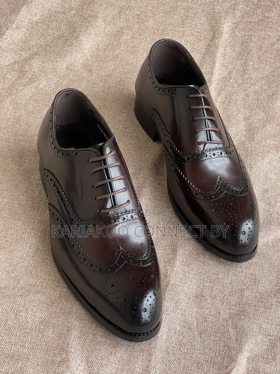 Executive Men's Leather Formal Brogue Dress Shoes