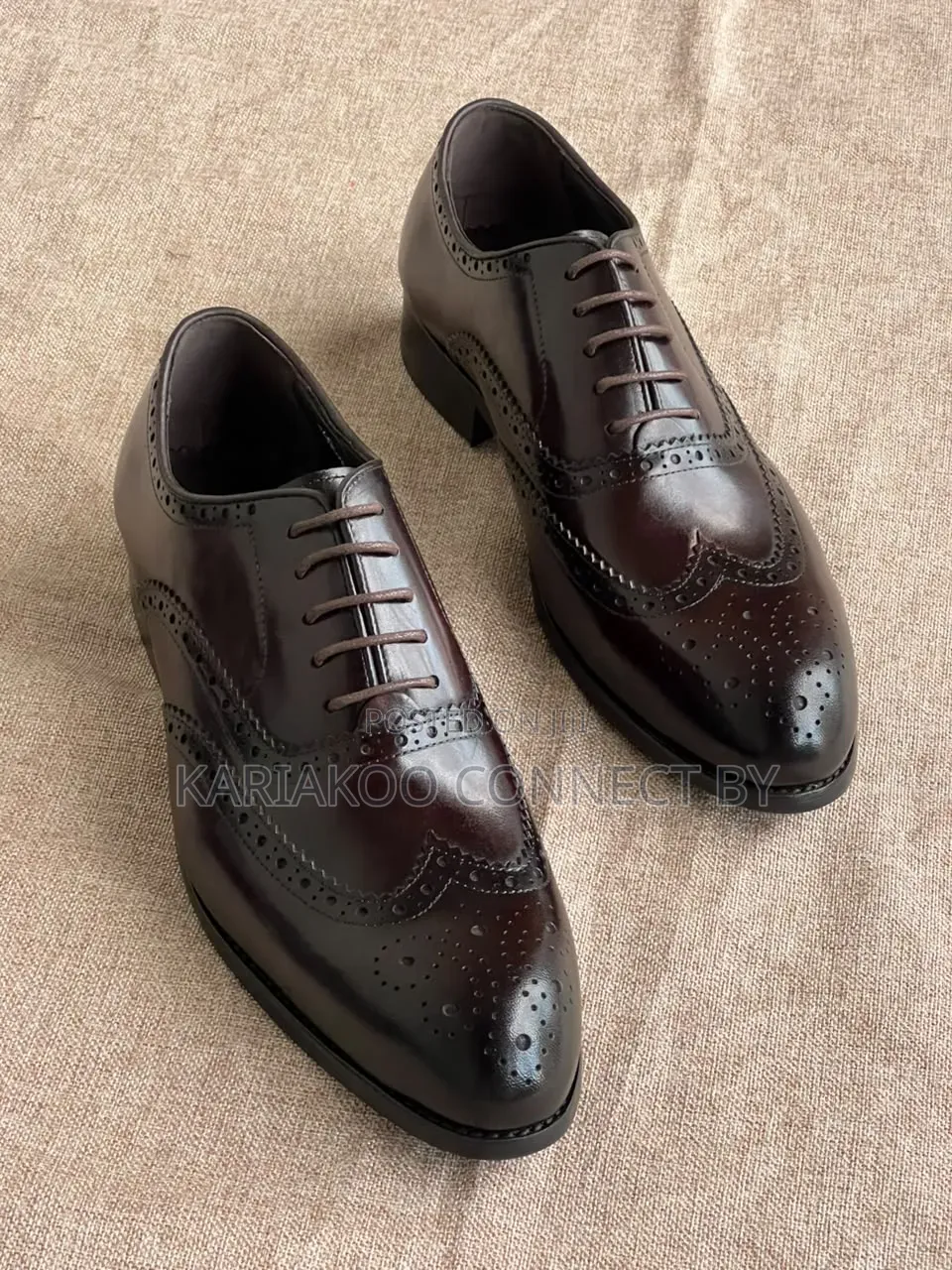 Executive Men's Leather Formal Brogue Dress Shoes
