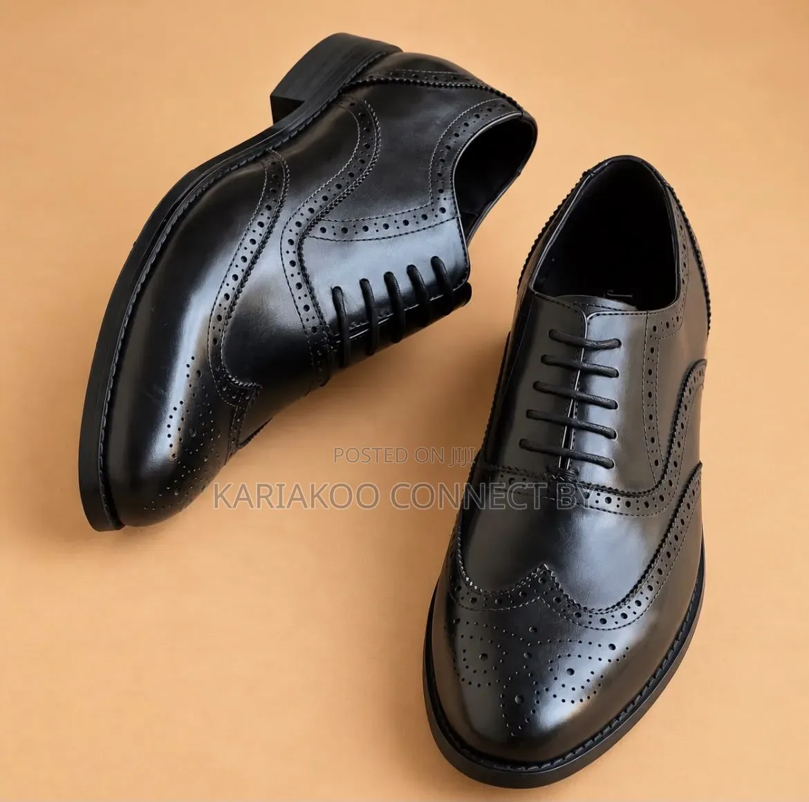 Executive Men's Leather Formal Brogue Dress Shoes