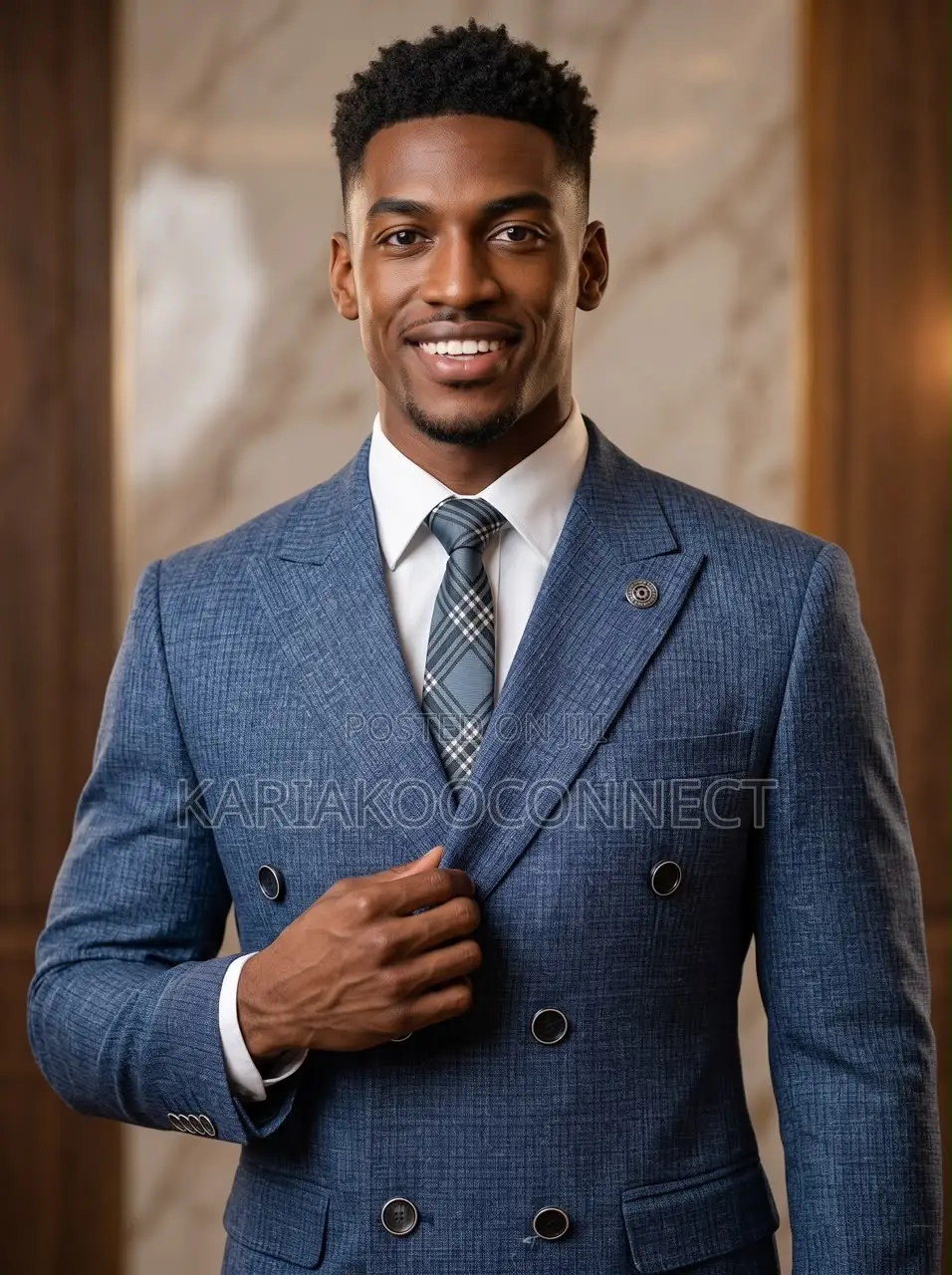 Carlos Cardin 2-Piece Double-Breasted Suit