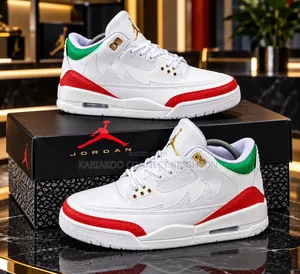 Brown White Accent Jordan Sneakers