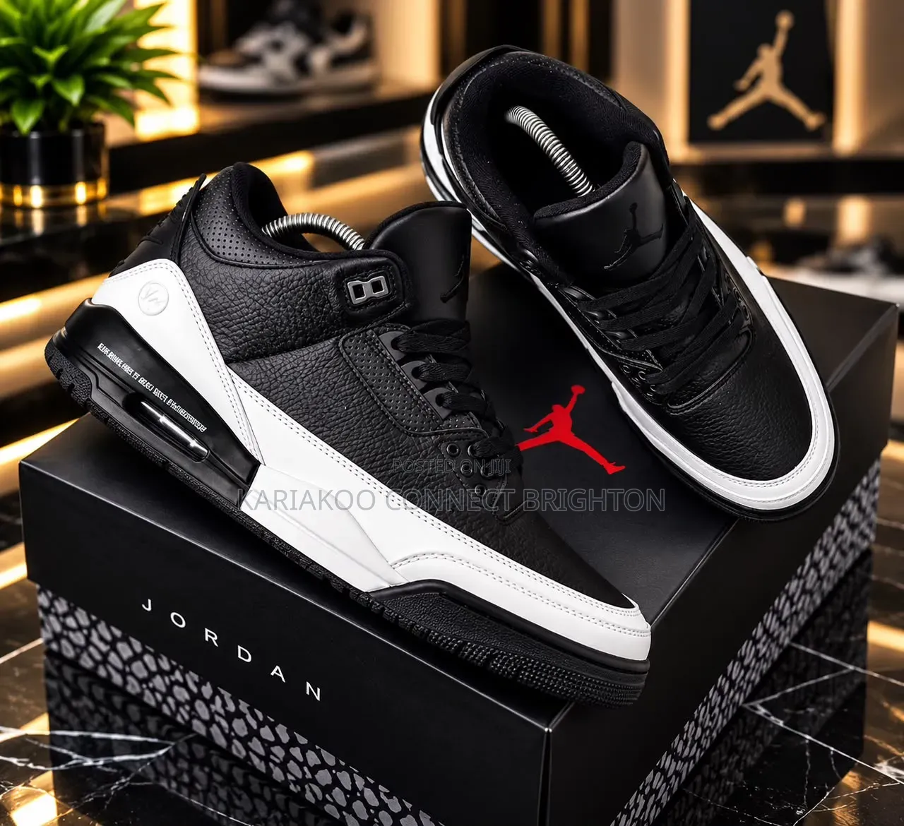 Brown White Accent Jordan Sneakers