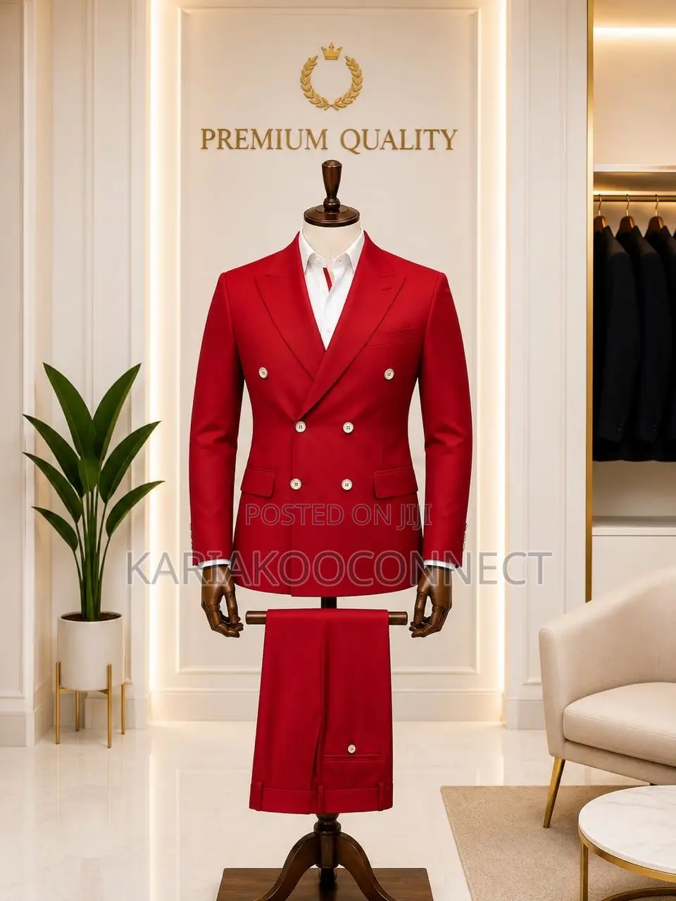 Premium Quality Double-Breasted 2-Piece Suit
