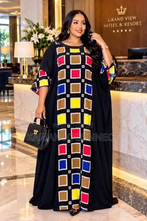 Long Flowing Kaftan Dress