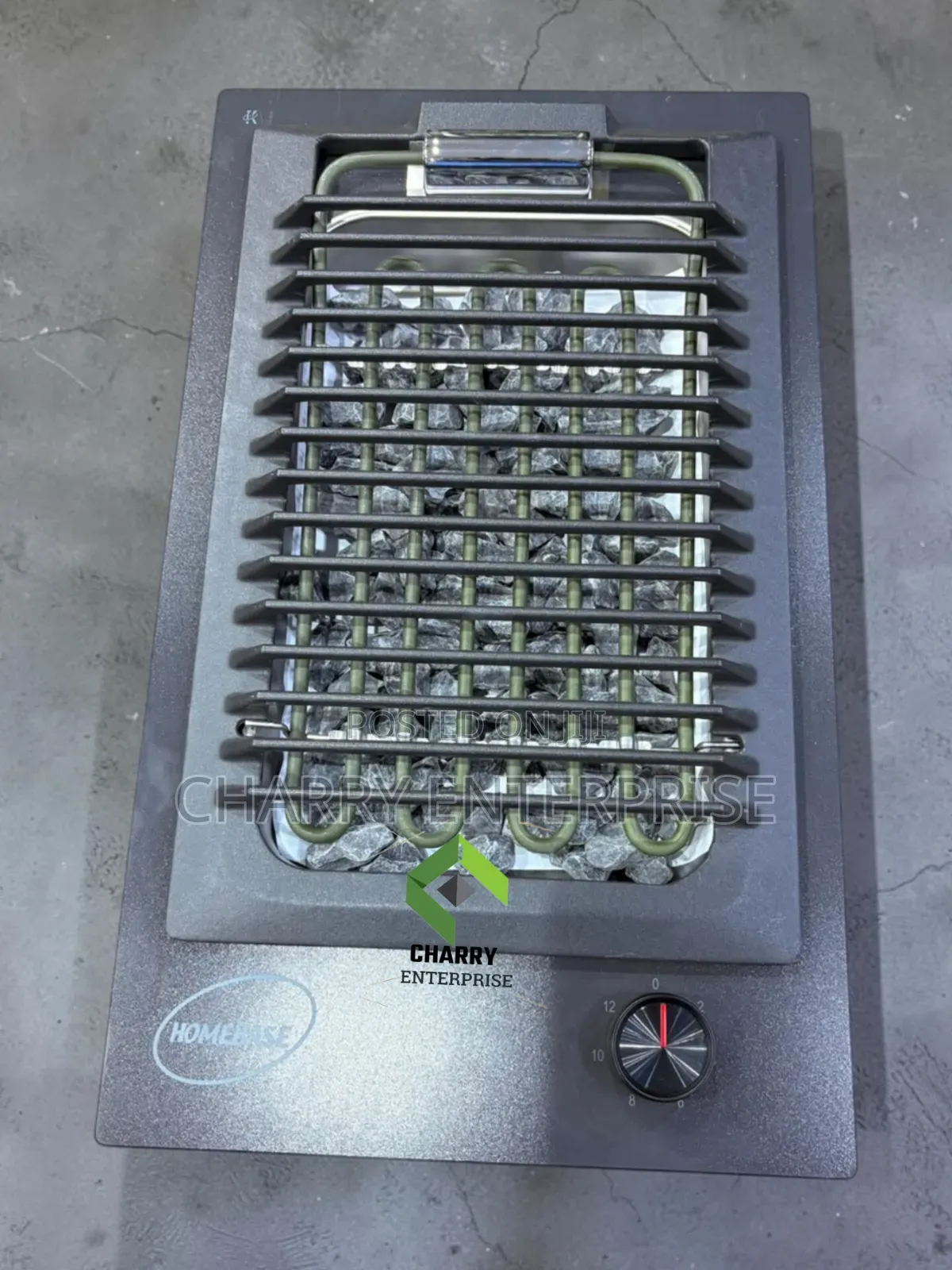 Homebase Barbeque Cooktop Built-in Electric Barbecue Hob Lava Rocks