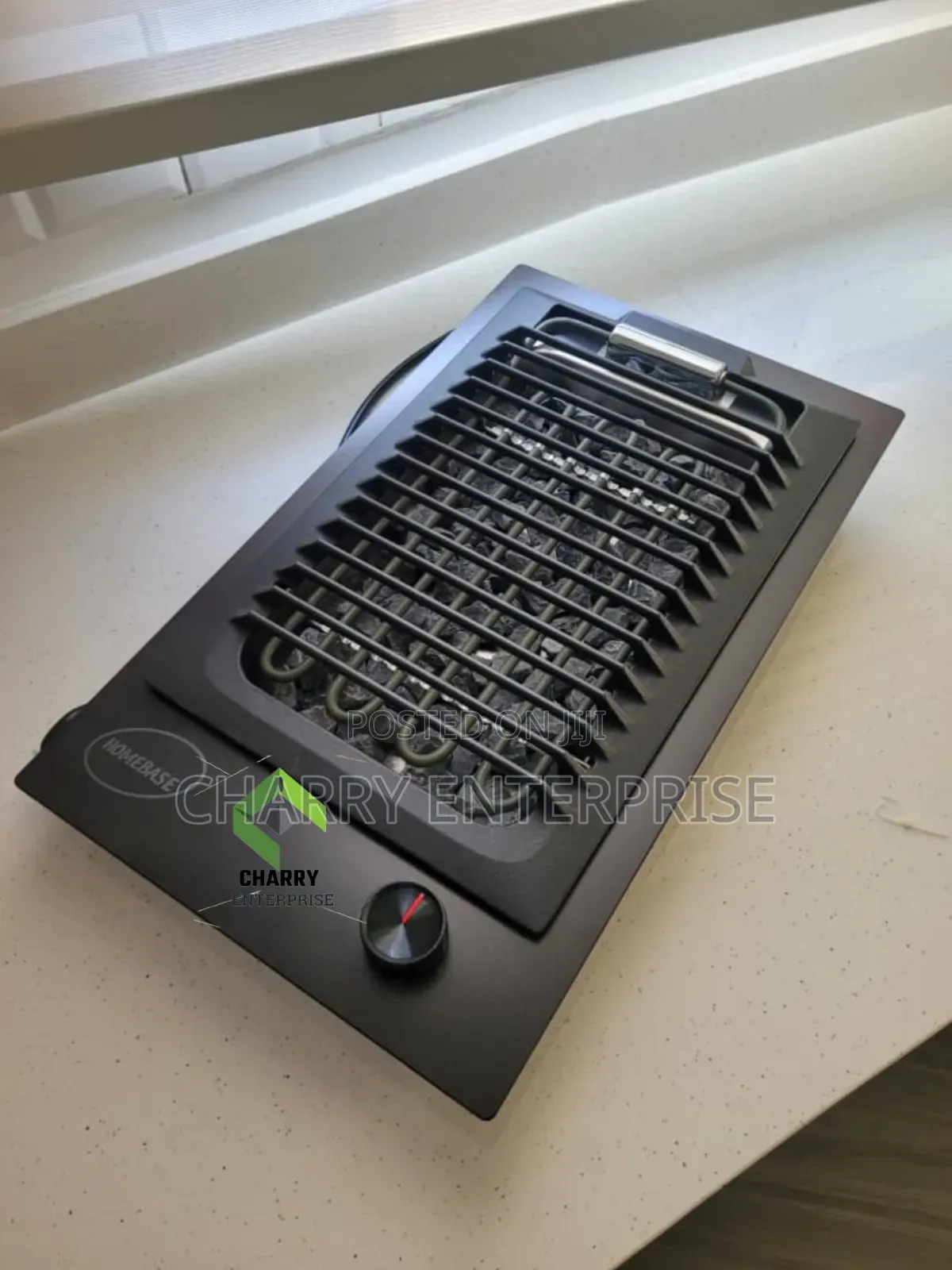 Homebase Barbeque Cooktop Built-in Electric Barbecue Hob Lava Rocks