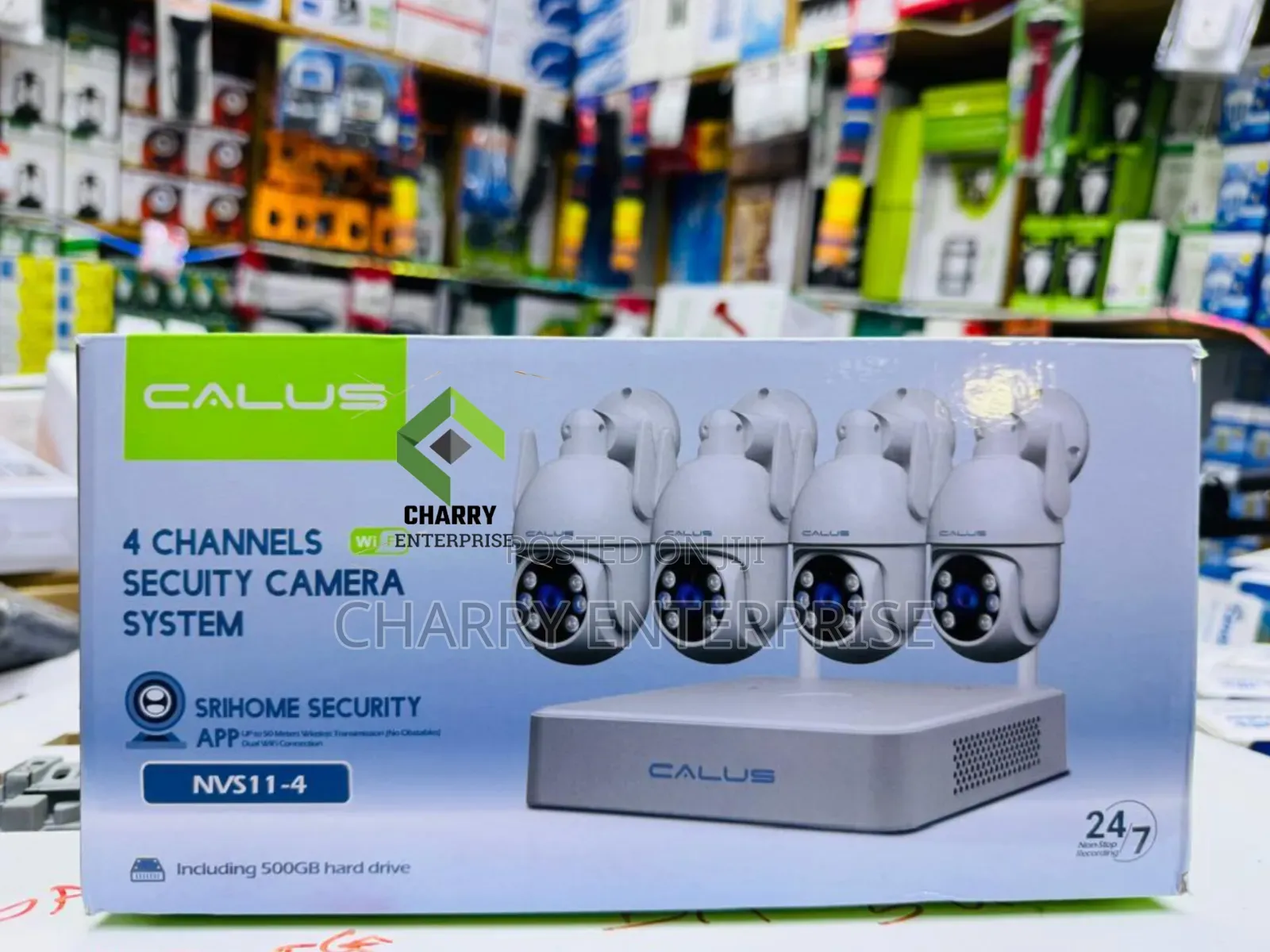 4 Channel Original Calus CCTV Camera Full Hd 4 Cameras and HDD 500gb
