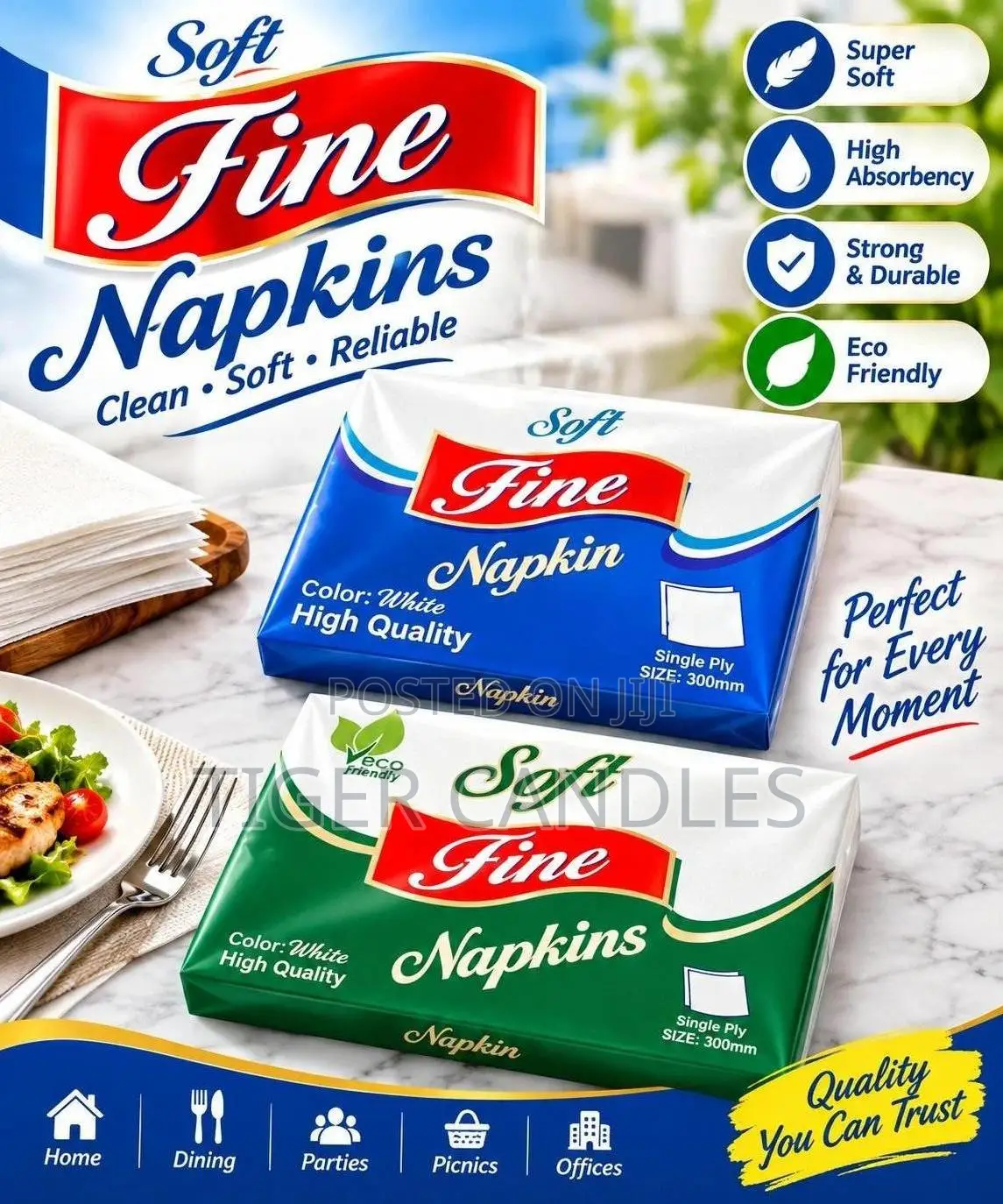 Soft Fine Napkin Tissue