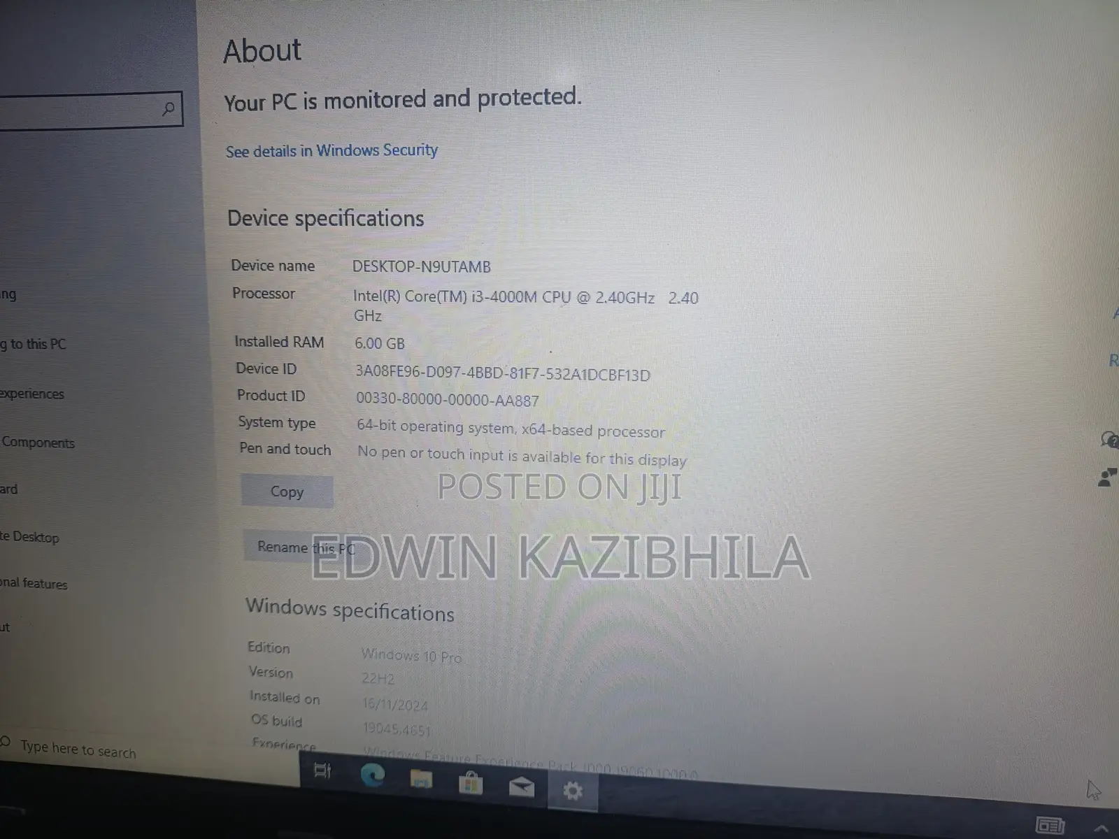 Laptop 6GB Intel Core i3 HDD 320GB