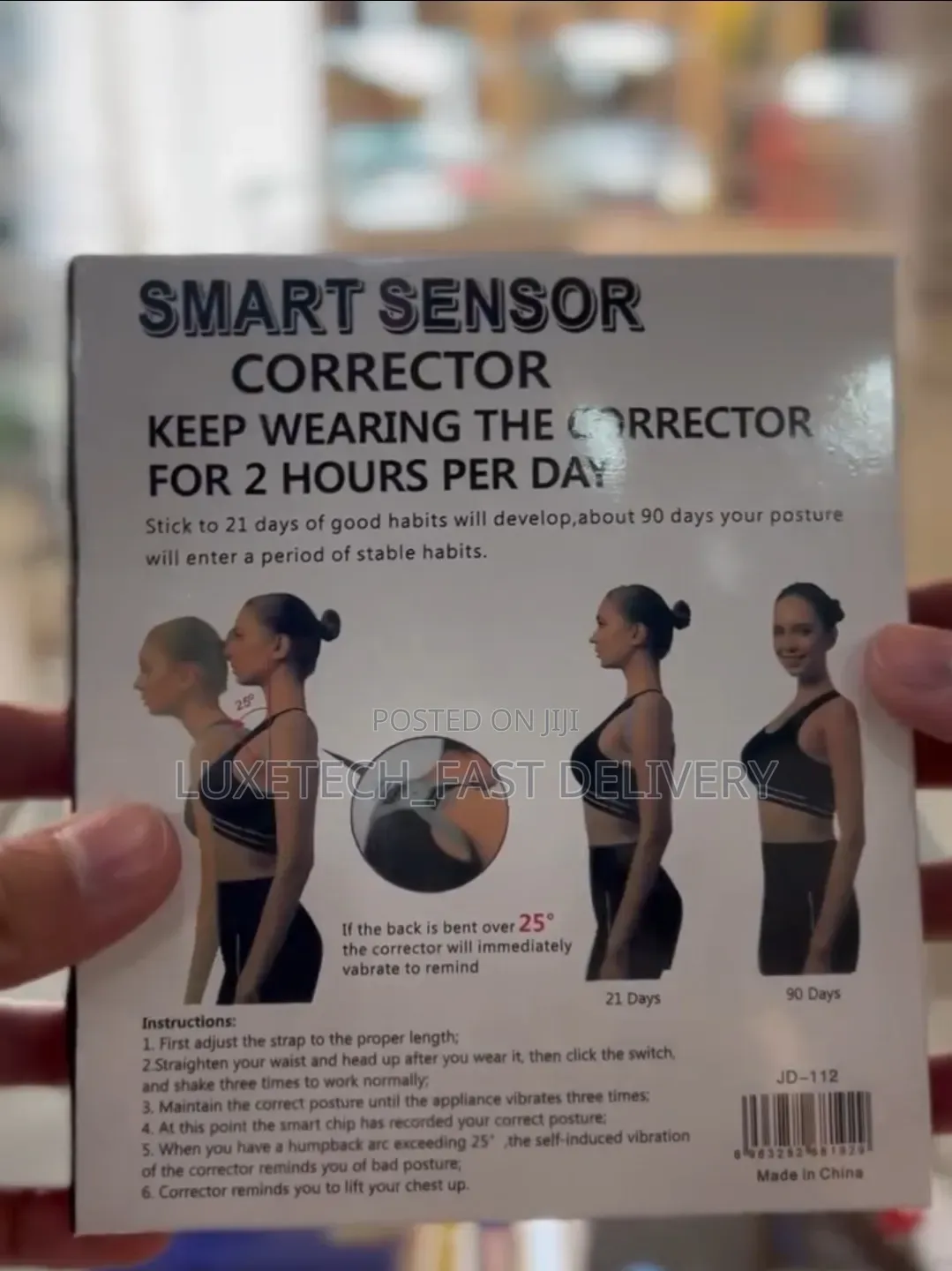 Smart Posture Corrector With Vibration Sensor – Back Support Belt