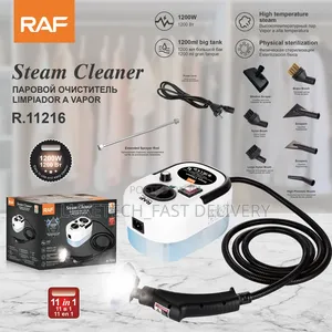 RAF 1200W Steam Cleaner – 11-in-1 Multi-Surface Handheld Steamer