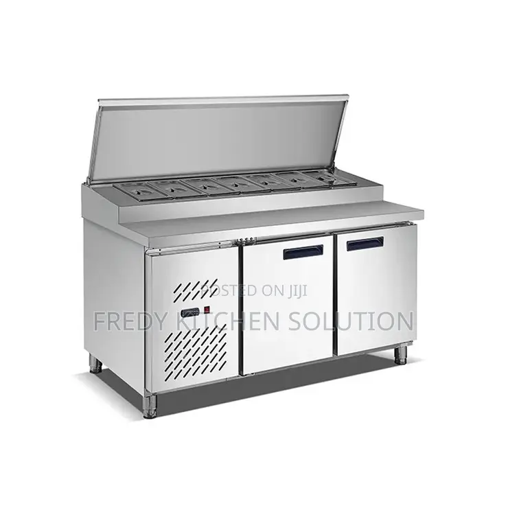 PSG-1500A - 7x1/4 GN Salad Display Counter With Shelf -