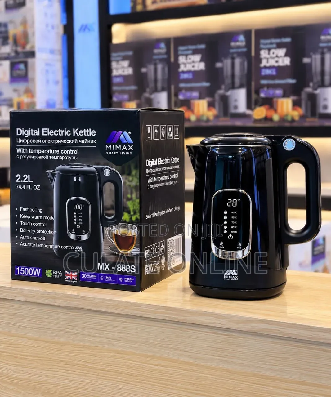 2.2ltrs Mimax Digital Temperature Control Kettle