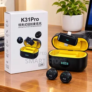 K31pro Wireless Collar Clip Button Microphone