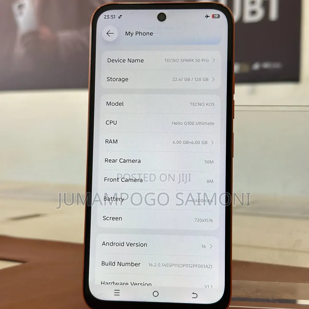 New Tecno Spark 50 Pro 256 GB Orange