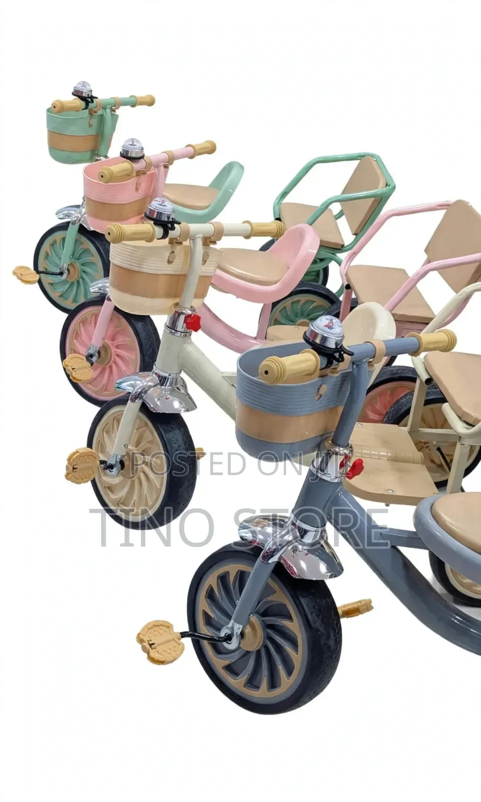 2 Seats Kids Tricycle