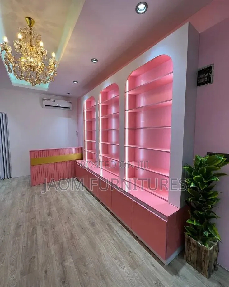 Office Shelves. + Reception Table