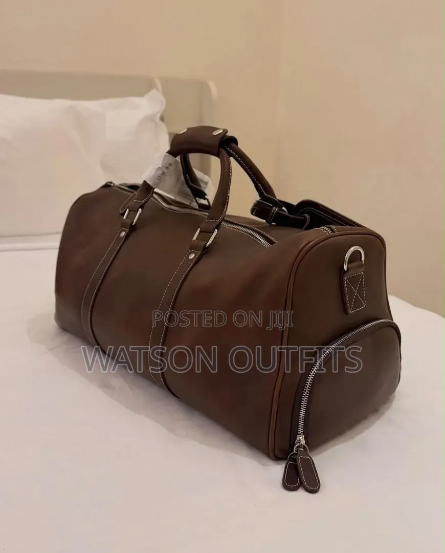 Travelling Bags Genuine Leather Materials 5 Colours
