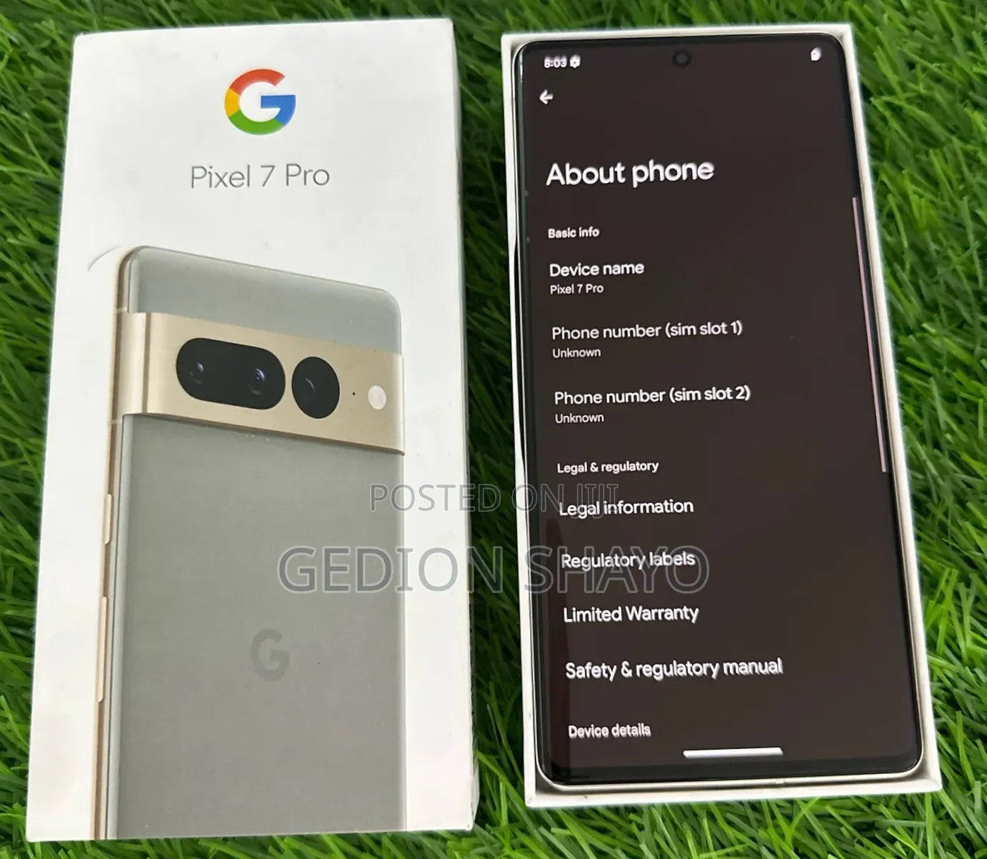 New Google Pixel 7 Pro 128 GB Gray