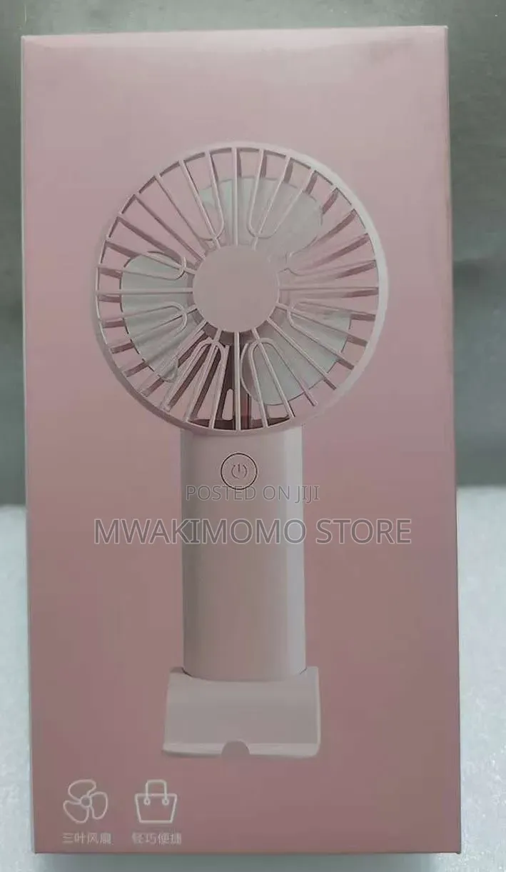 Portable Mini USB Rechargeable Handheld Fan With a Desktop Stand
