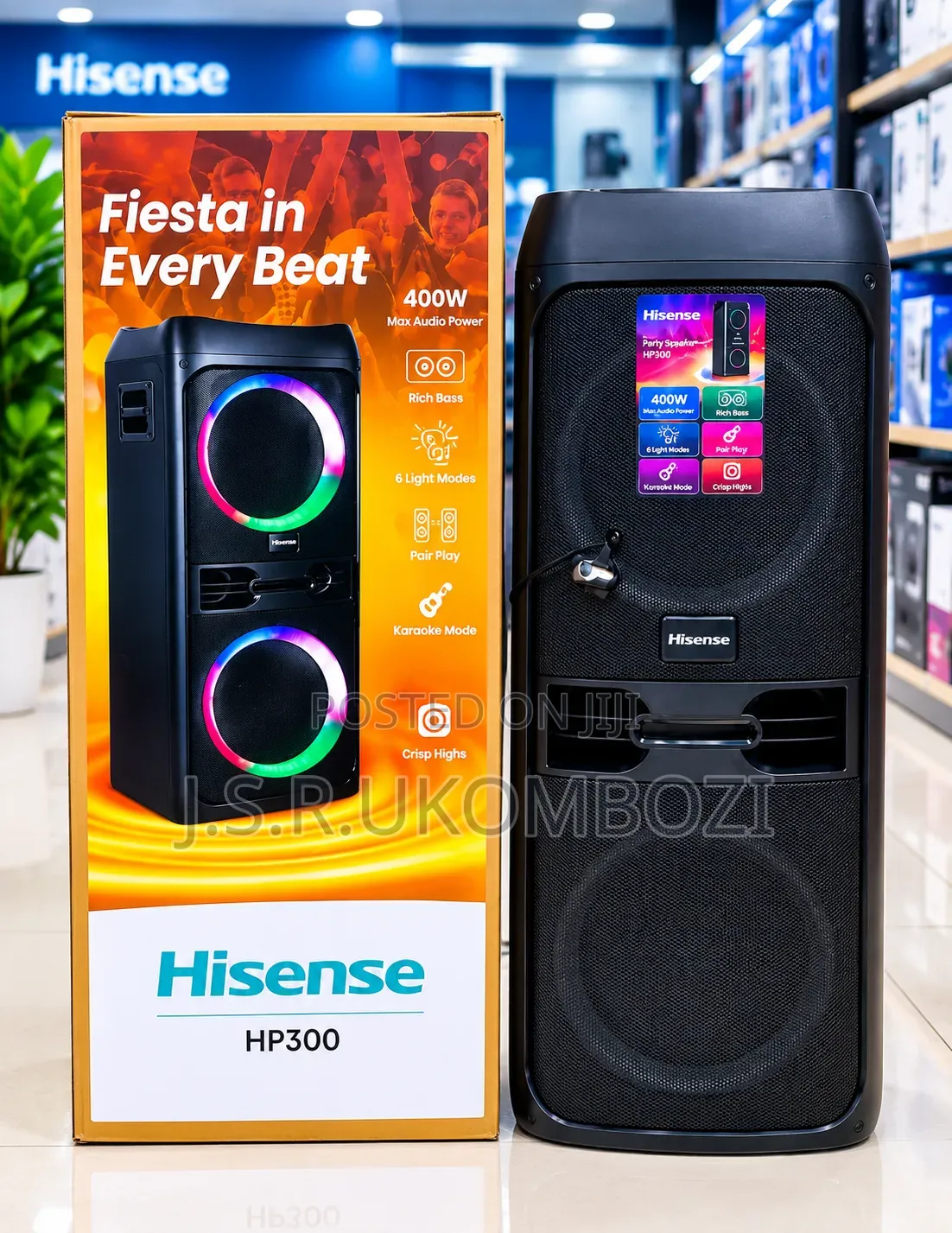 *Hisense Party Speaker HP300 (400W) Mziki Mnene