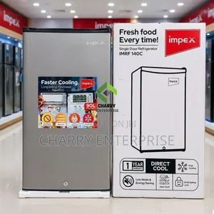 Impex Single Door Fridge 90L Kuna Sehemu Ya Freezer Juu