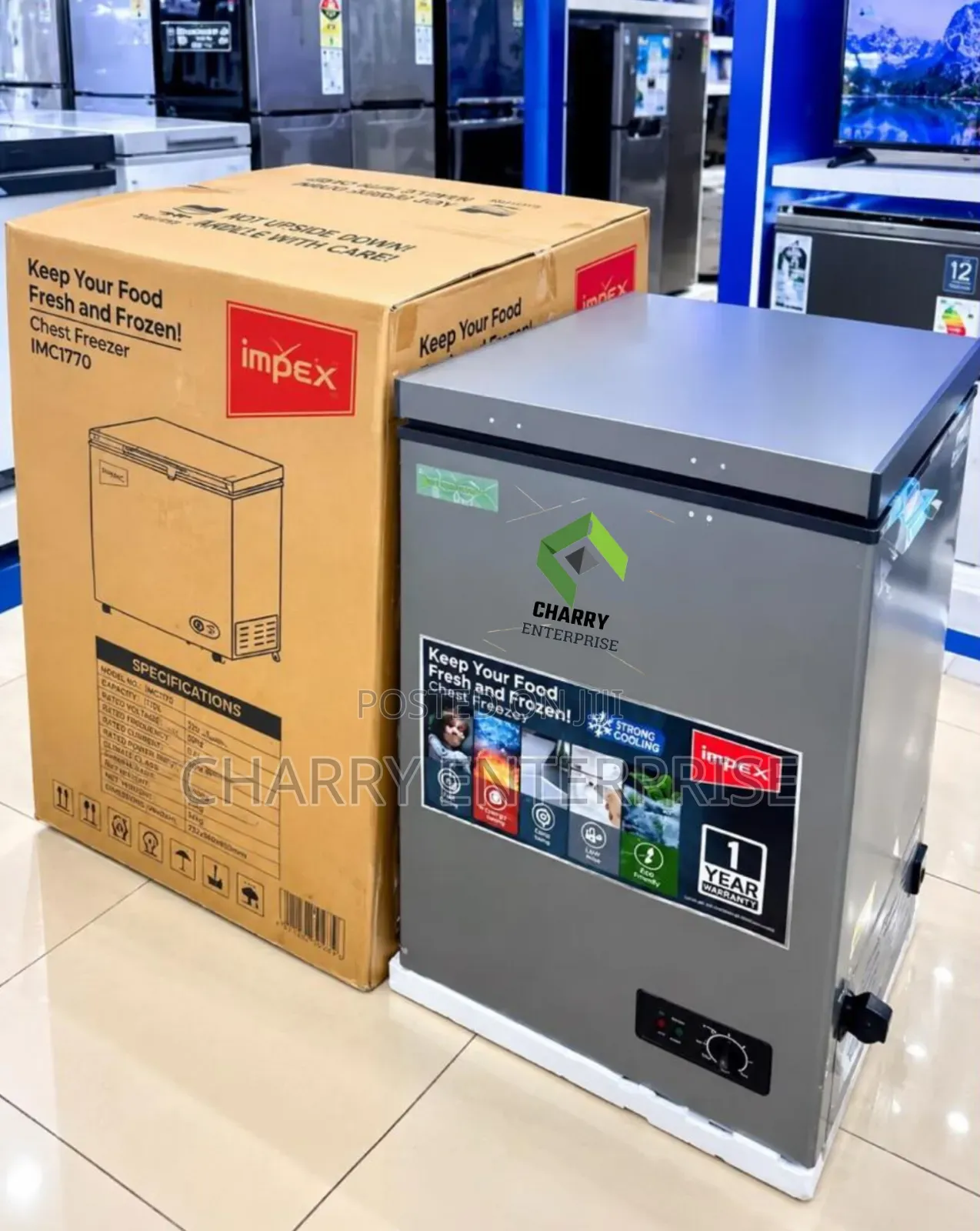 Impex Chest Freezer 100L Gandisha Chochote Bila Wasiwasi
Nyama, Samaki