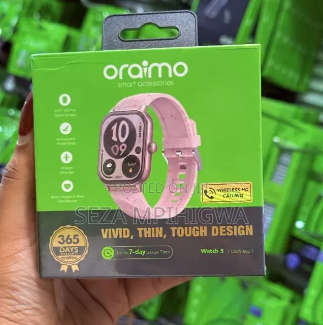 Oraimo Watch 5 (Osw-805) – Nyembamba, Imara Na Ya Kifahari! 