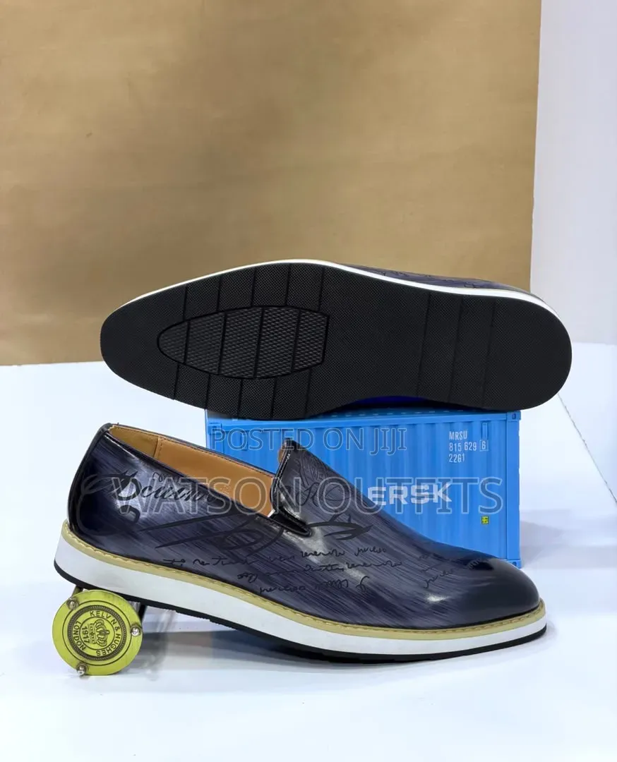 Men's Leather Shoes New Designs Berlutti Materials