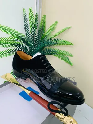 Men's Leather Mocca Shoes GUCCI Design 1 Black Colour