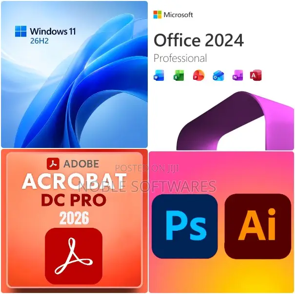 Windows 11 Pro 26H2 + Microsoft Office 2024 + Adobe Packages