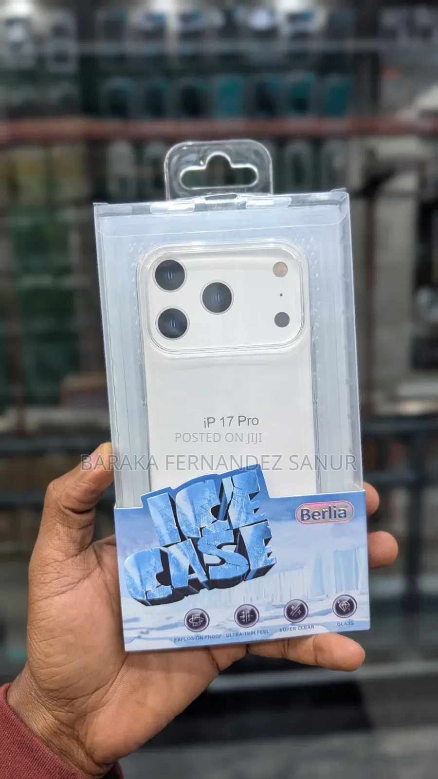 The Berlia ICE CLEAR Case for iPhone and Samsung
