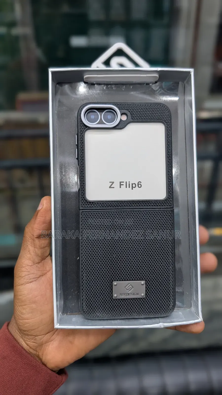 KST DESIGN Ice Shreds Back Case for Samsung Galaxy Z FLIP 6