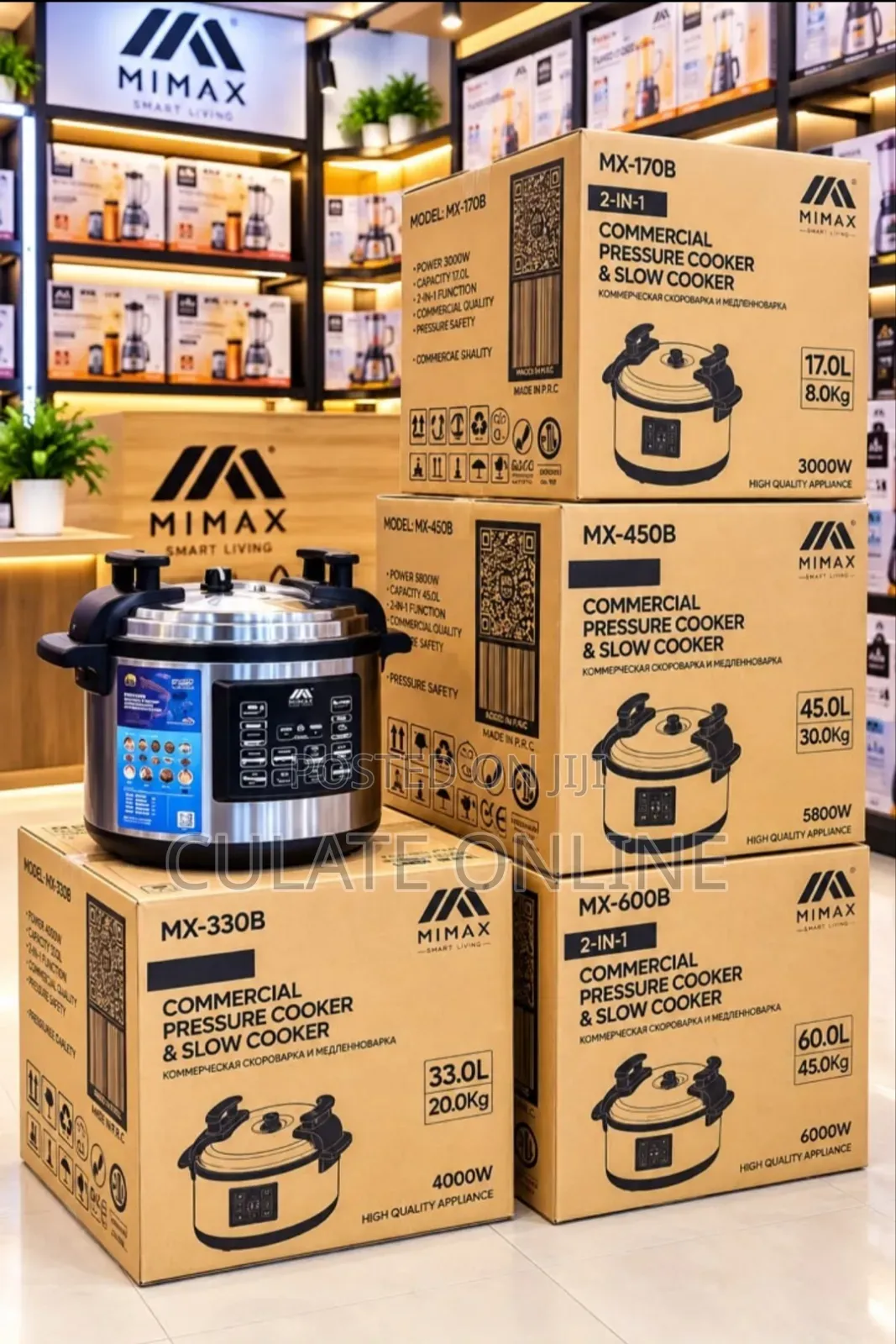 Mimax Commercial Slow and Pressure Cooker