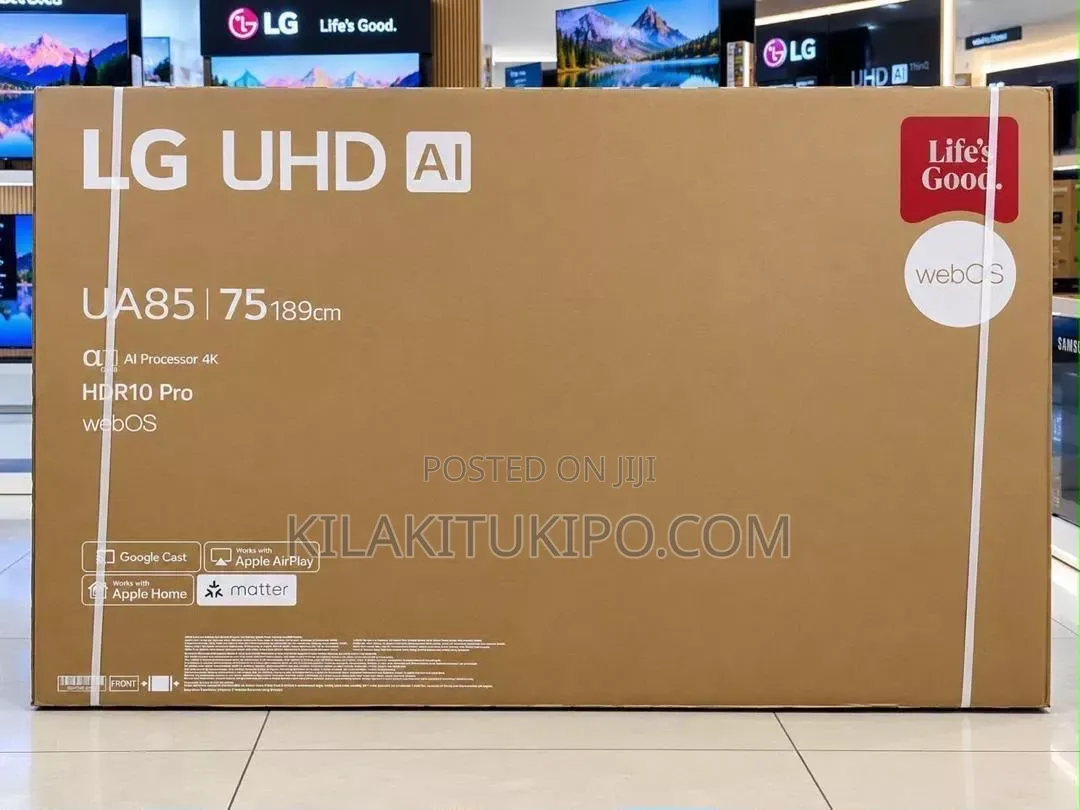 LG 75 Inch 4K UHD Smart TV With AI Magic Remote and HDR10 Pro: UA85