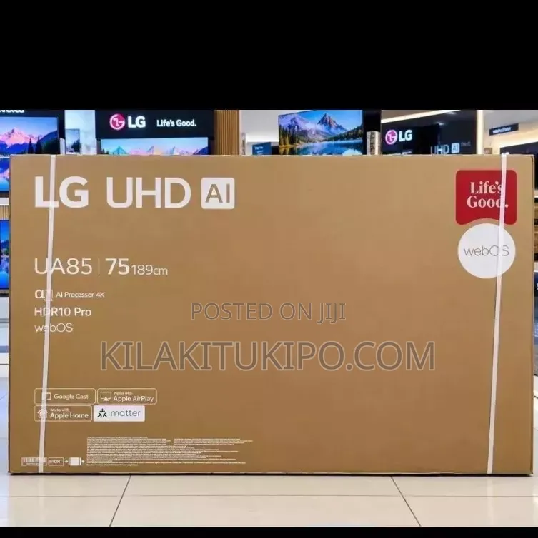 LG 75 Inch 4K UHD Smart TV With AI Magic Remote and HDR10 Pro: UA85